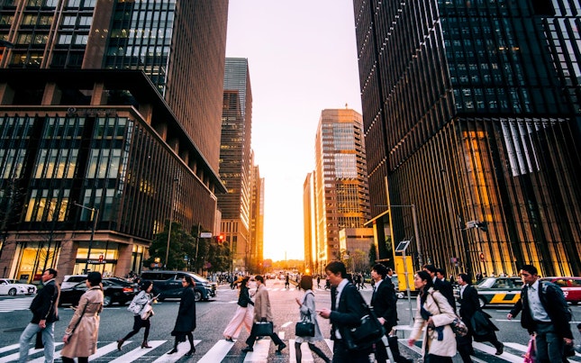 Aerial View of People Riding their Bikes