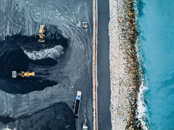 Aerial View of Coal Mine