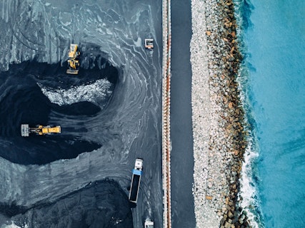 Aerial View of Coal Mine