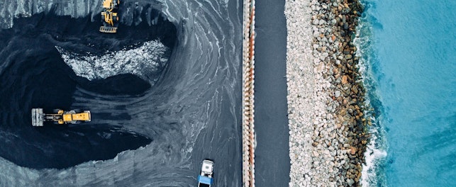 Aerial View of Coal Mine