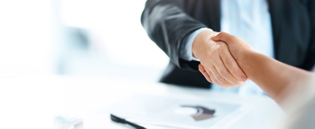 Technical Staffing Services Professionals Shaking Hands