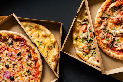 Pizza in Cardboxes