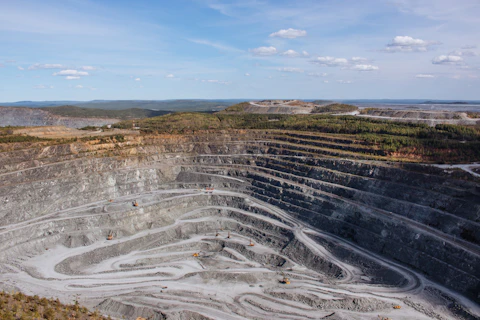 Open pit mining