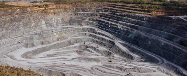 Open pit mining