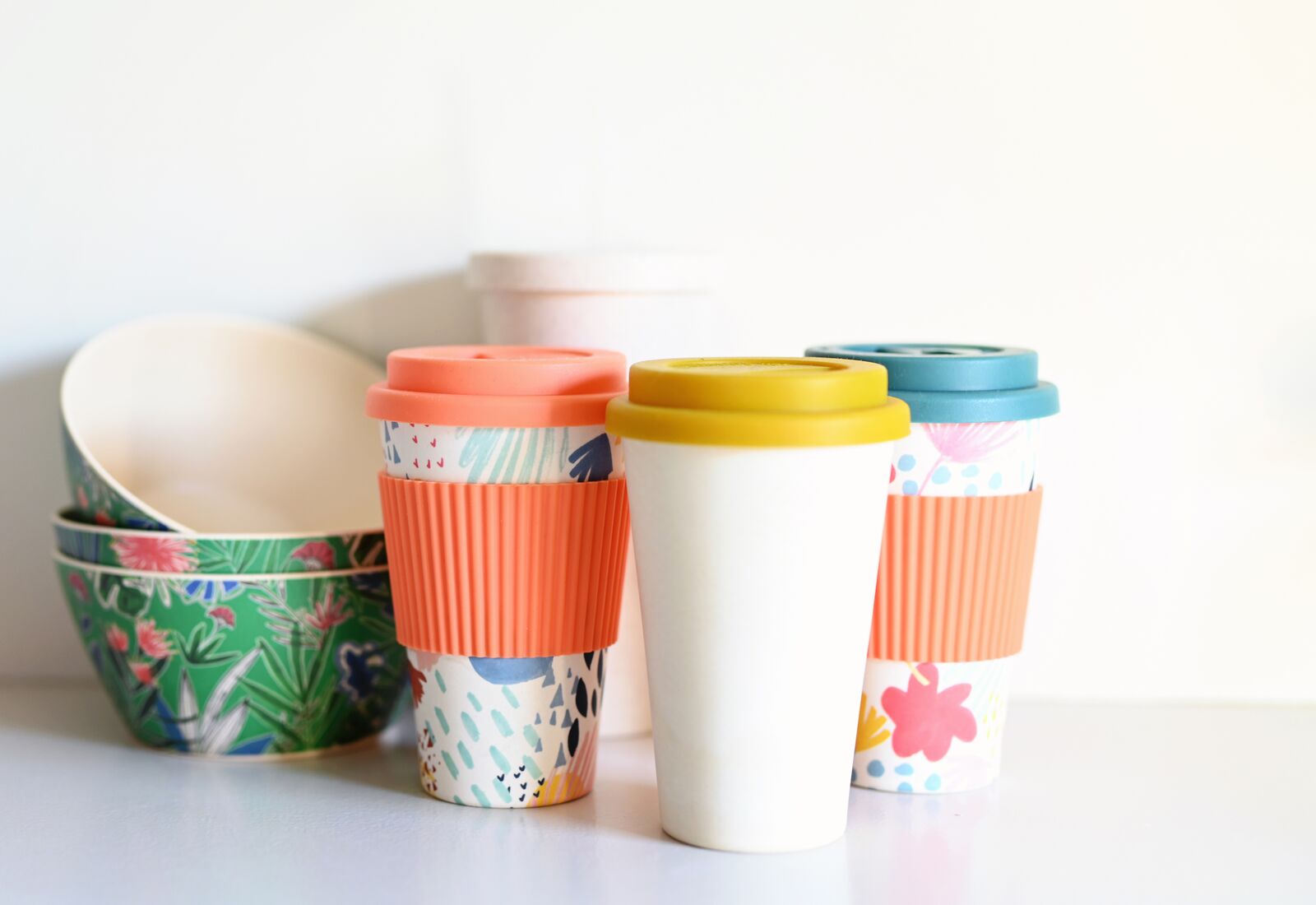 Bamboo Cups and Bowls