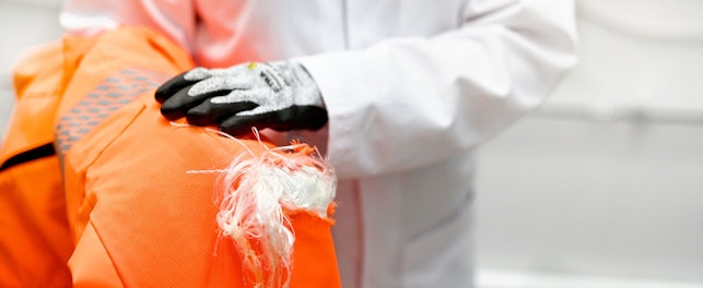 Testing chainsaw trousers