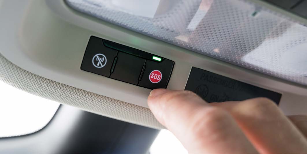 Système e-call dans une voiture