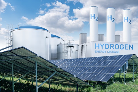 Usine d'hydrogène avec concept de stockage d'énergie