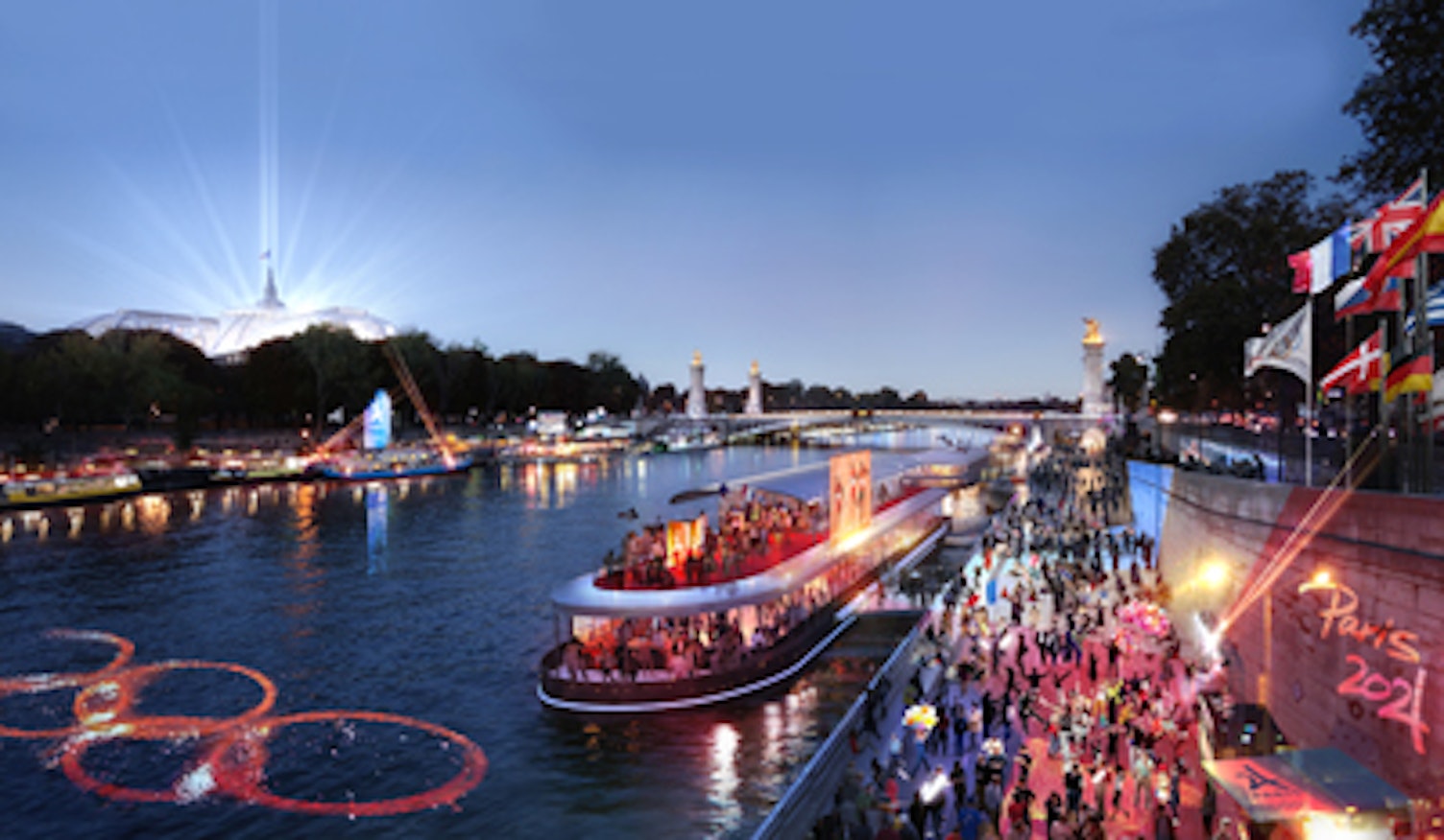 Seine Celebration Night Paris 2024 Luxigon