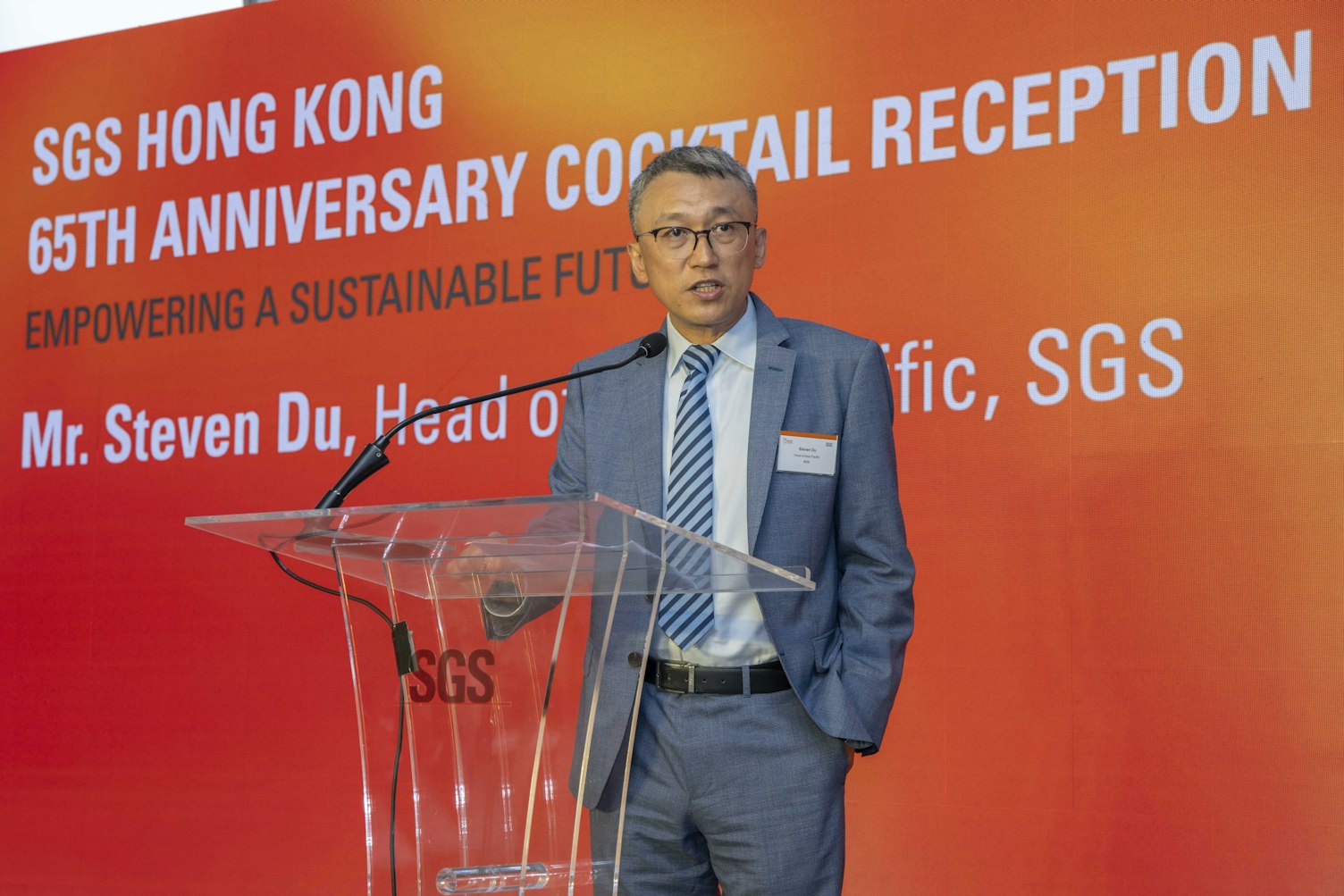 SGS Hong Kong 65 Anniversary Steven Speech