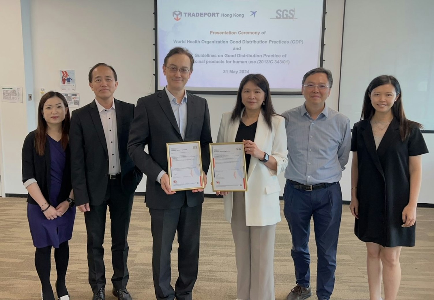 Tradeport Hong Kong cert presentation