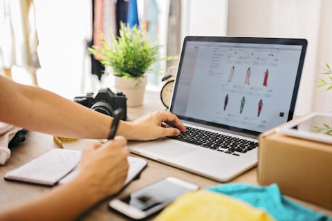 creative professional using laptop