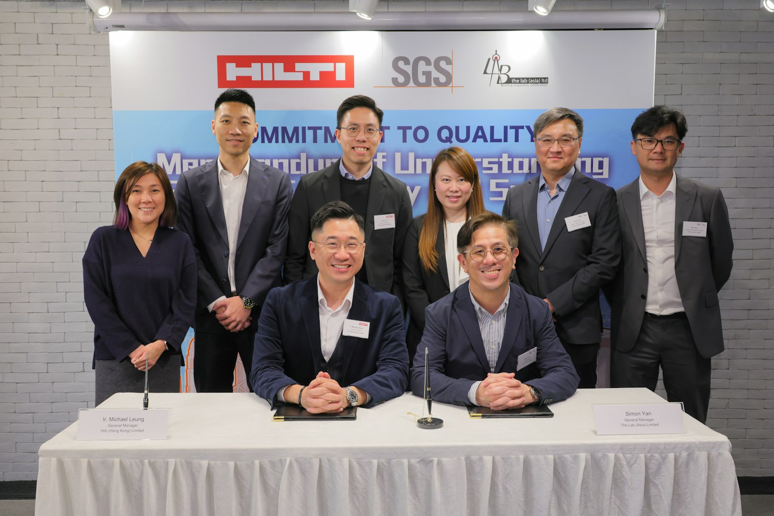 The Lab x Hilti MOU Signing Group Photo