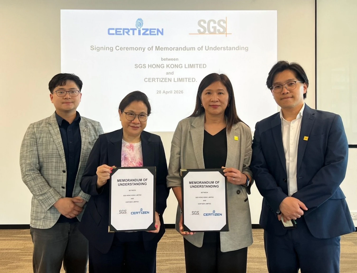 SGS and Certizen sign MOU group photo