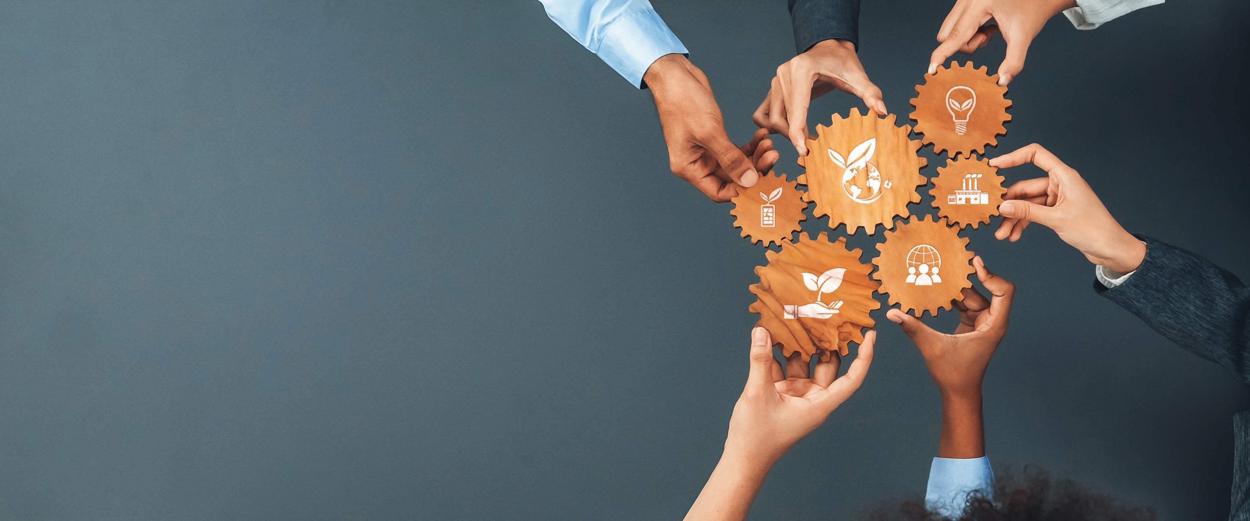 green business initiatives and sustainability concept