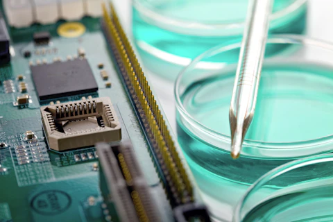 integrated circuits and petri dishes
