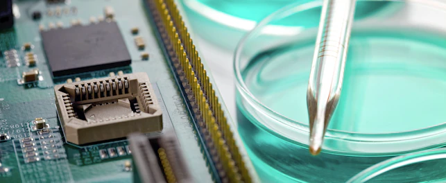 integrated circuits and petri dishes
