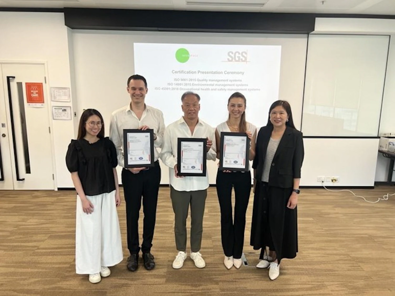 Interspace_Triple certifications ceremony