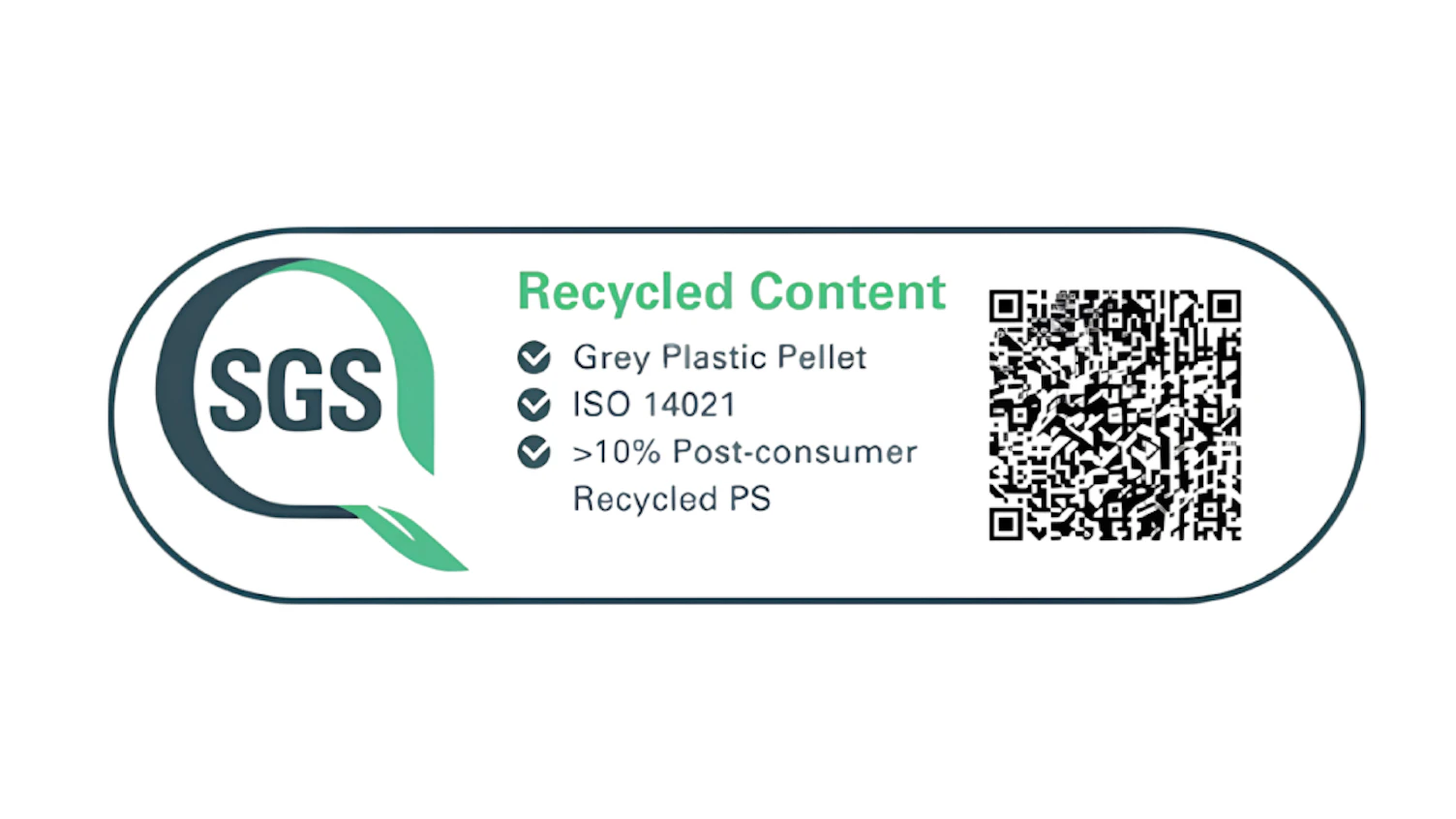 Bandai SGS green marks for recycled content