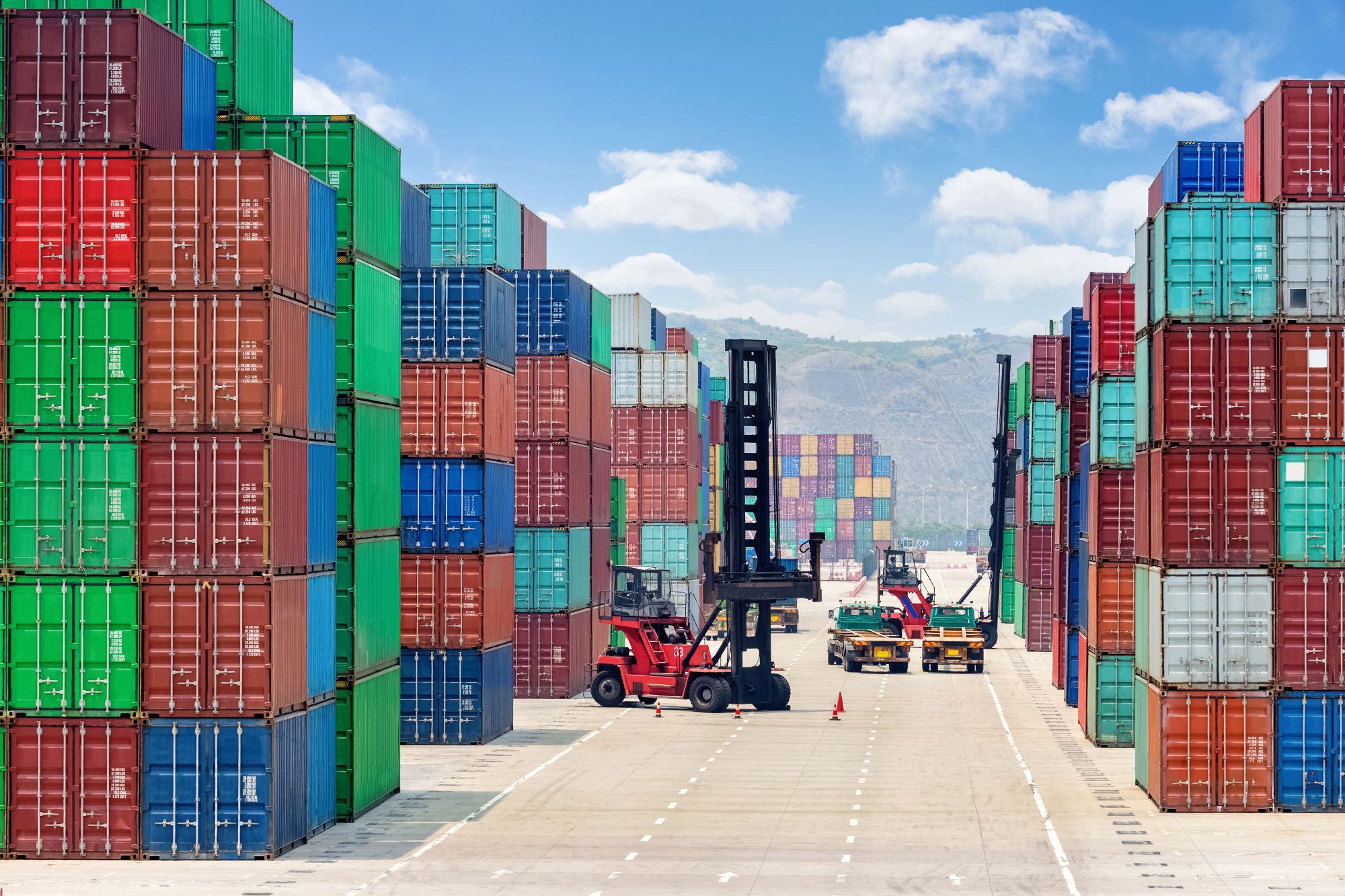 container stack yard