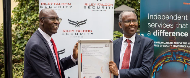 Riley Falcon Security Services Achieves ISO 45001 Certification with SGS