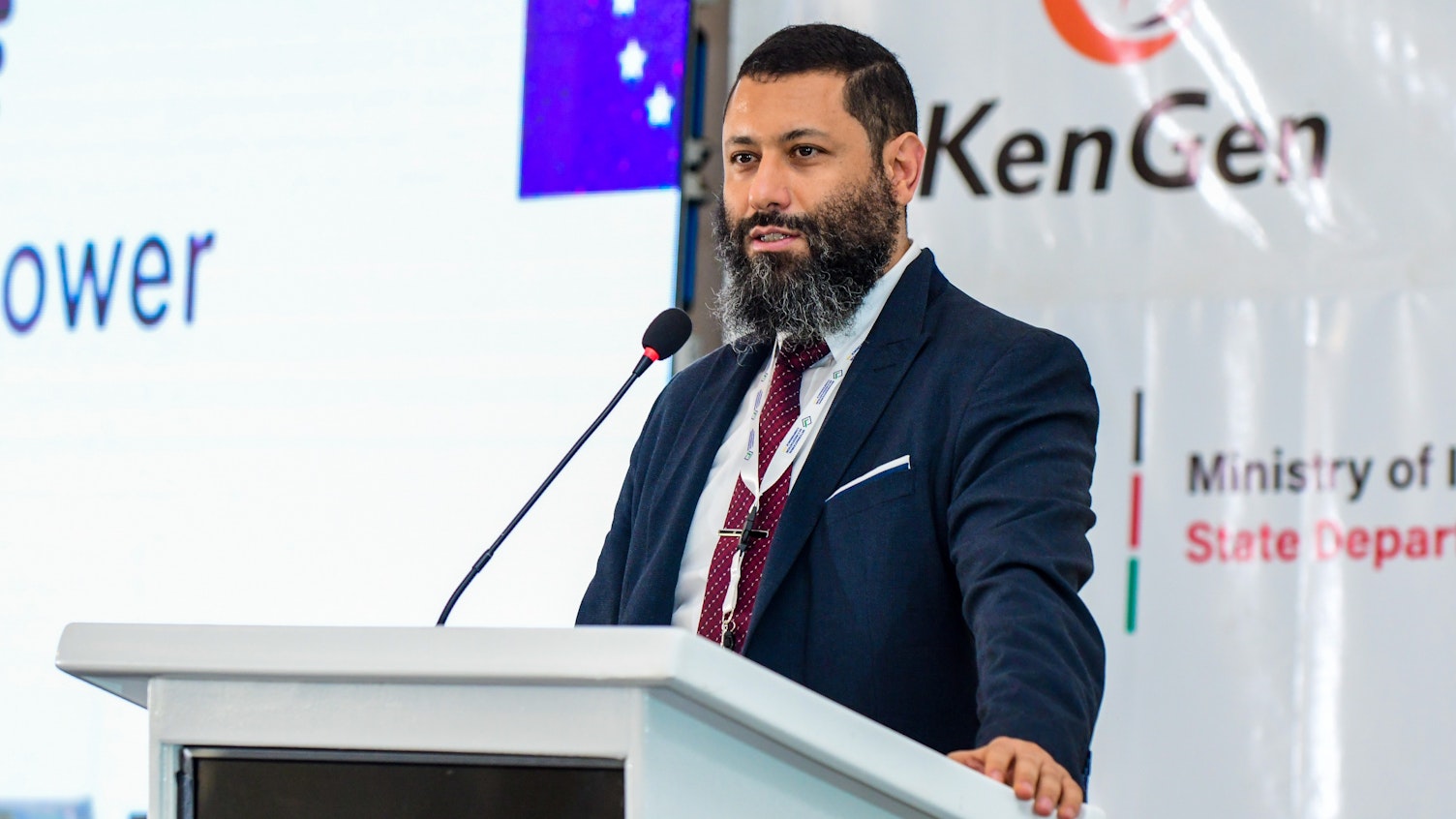 Eng. Brahim Houla, the chair-elect of the Global Accreditation Cooperation Incorporated, at the International Accreditation Conference 2025 in Mombasa