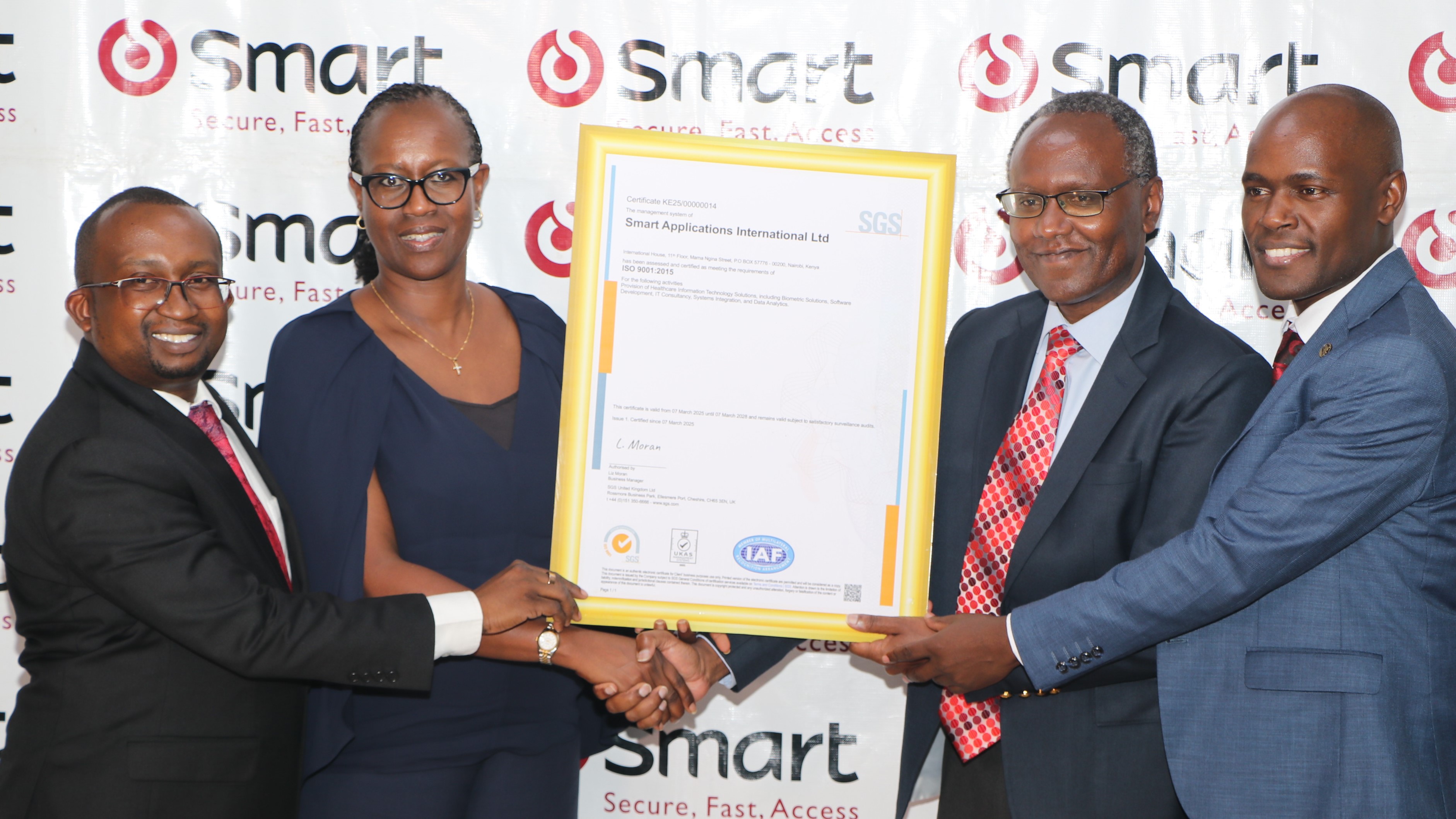Smart Applications International in Kenya Achieves ISO 9001 Certification with SGS