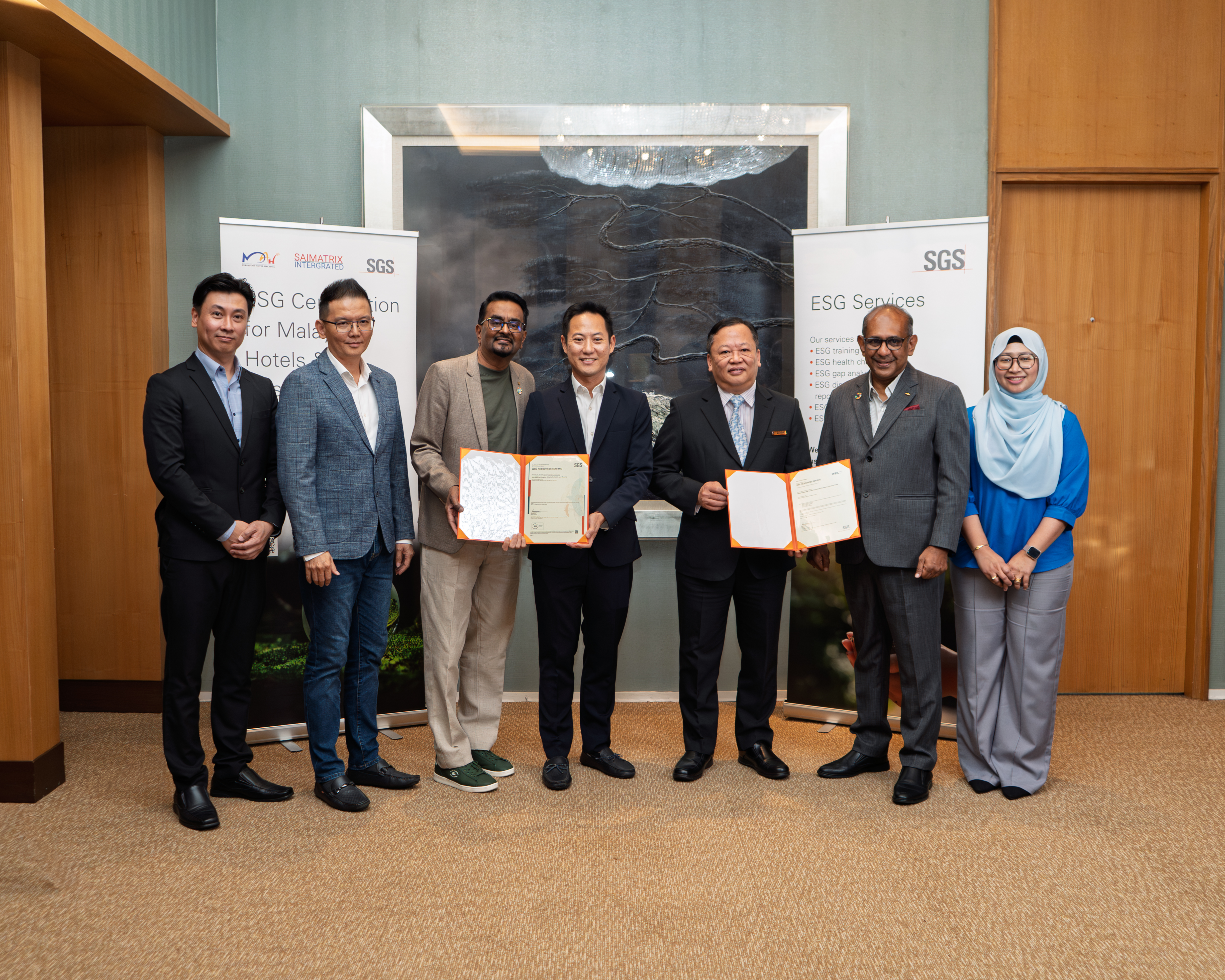 ESG Certification Award Ceremony for WEIL Hotel with MAH and Saimatrix