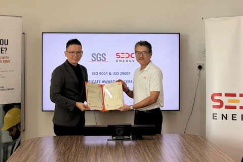 ISO 9001 and ISO 29001 Certification Presentation to SEDCE