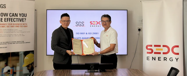 ISO 9001 and ISO 29001 Certification Presentation to SEDCE
