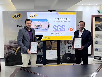 Alaa For Industry (AFI Group) Achieves ISO 9001:2015 Certification by SGS