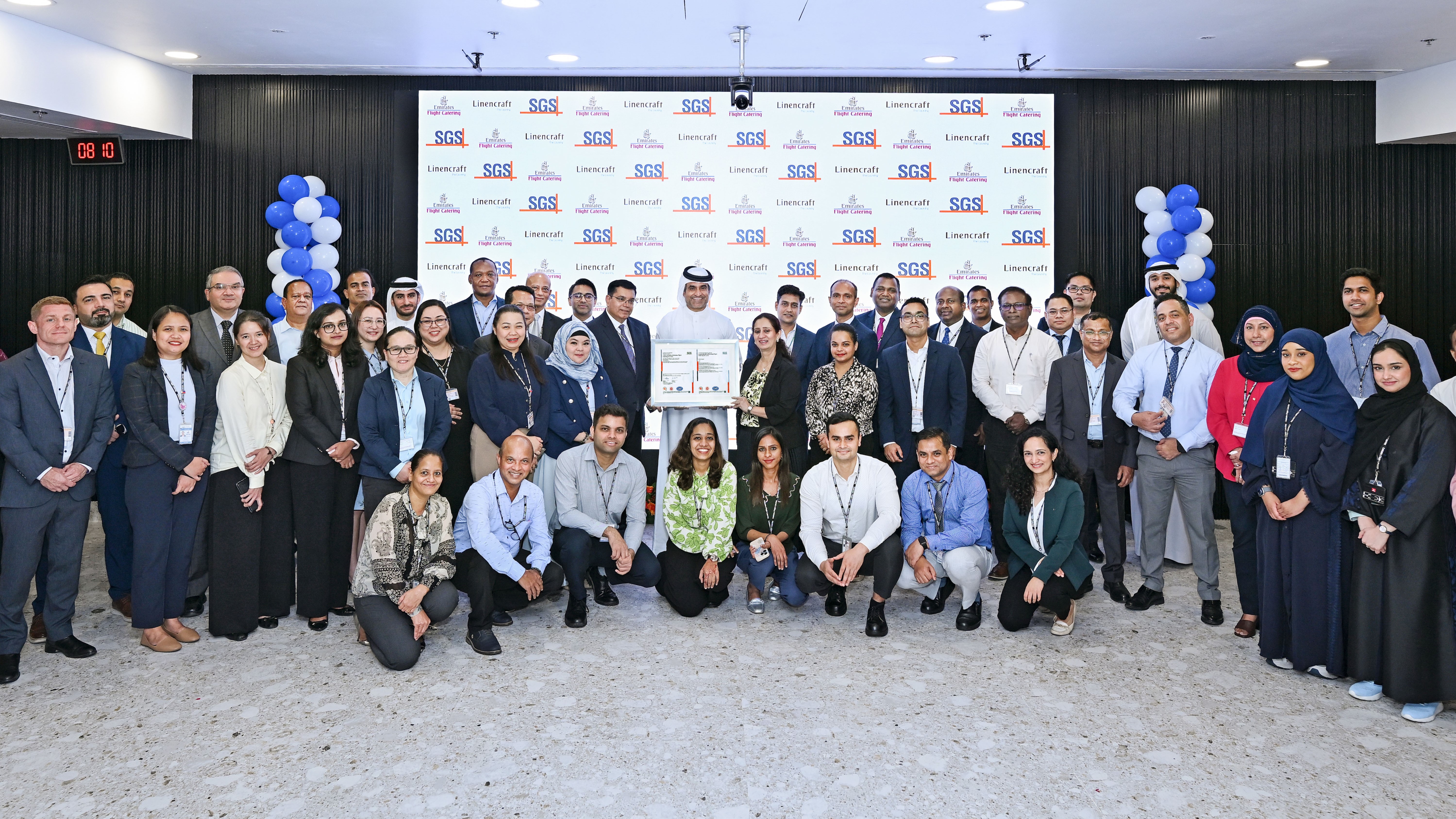 Team of Linencraft, a Subsidiary of Emirates Flight Catering