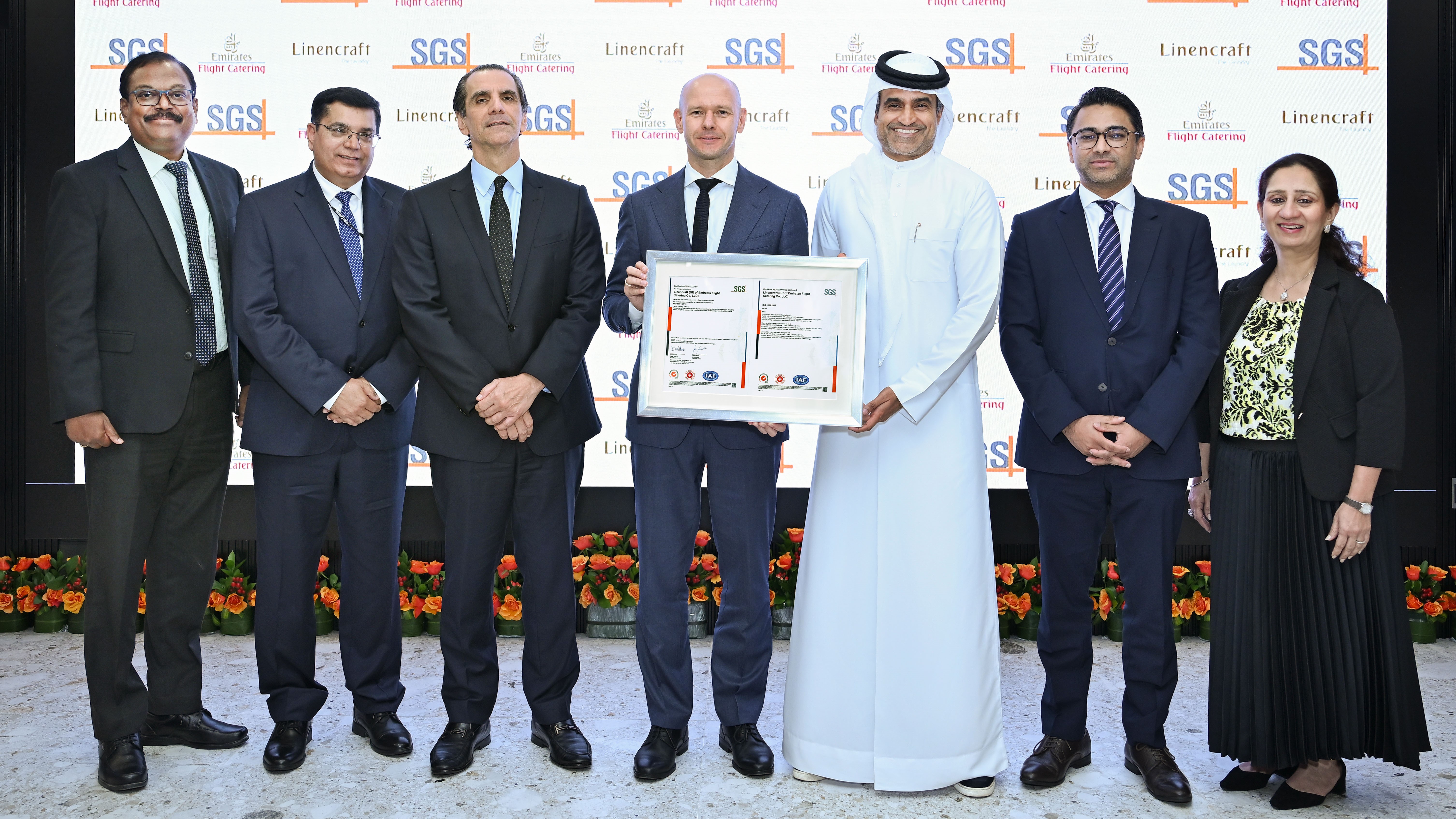 Linencraft, a Subsidiary of Emirates Flight Catering and SGS in UAE