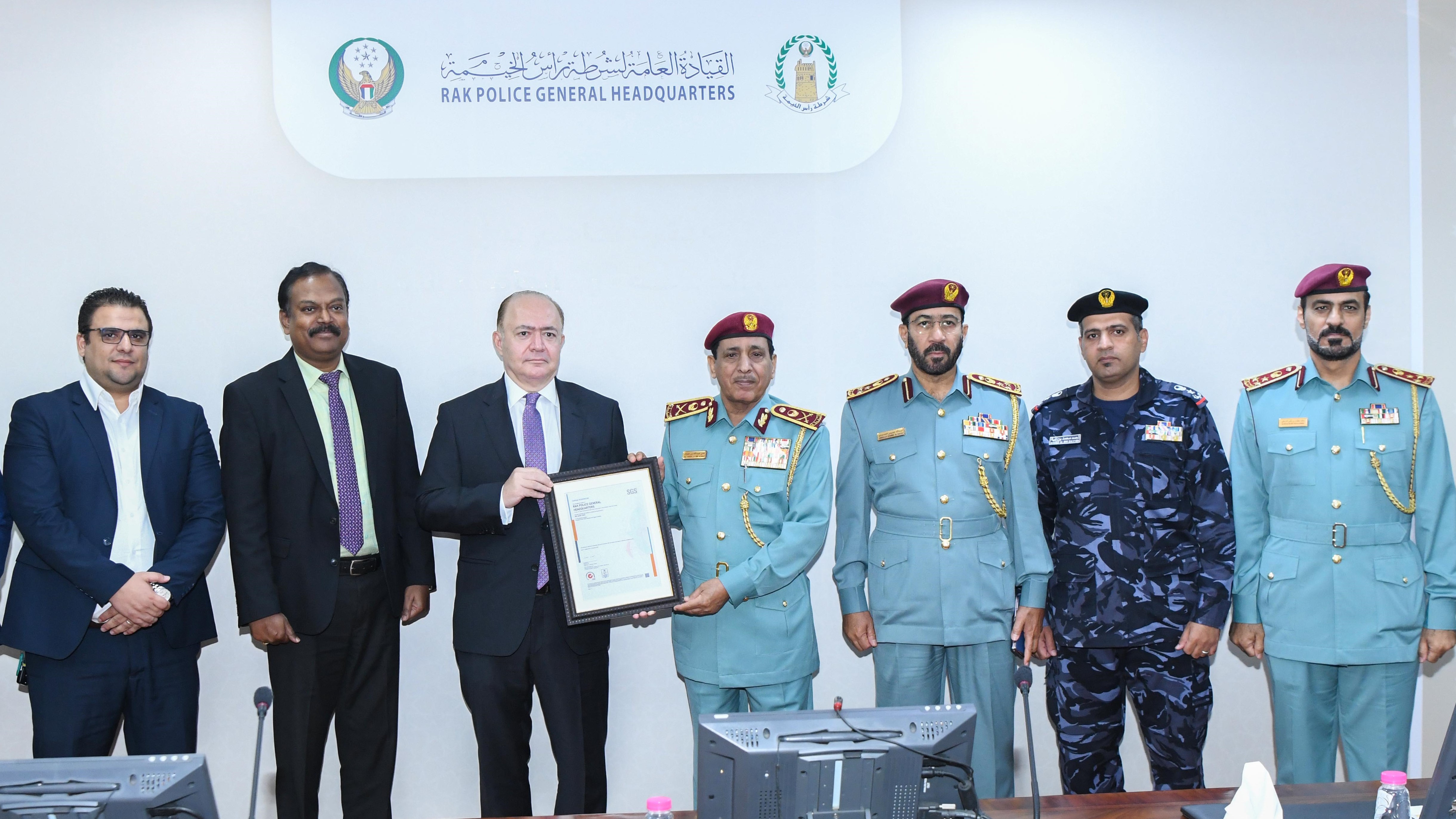 Ras Al Khaimah Police Certified by SGS for Business Continuity Management as per ISO 22301