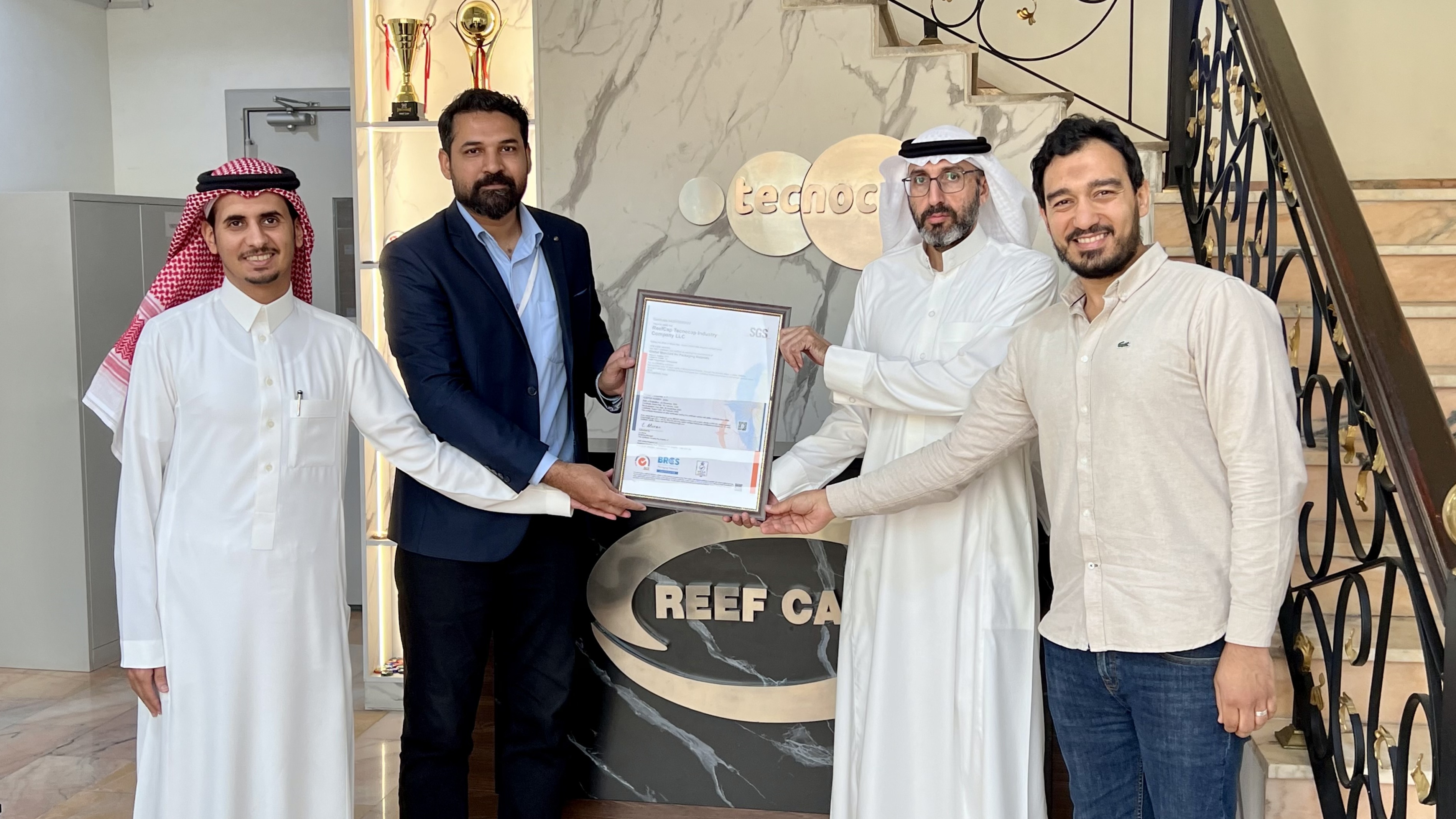 ReefCap Tecnocap Company in Saudi Arabia Achieves BRCGS by SGS