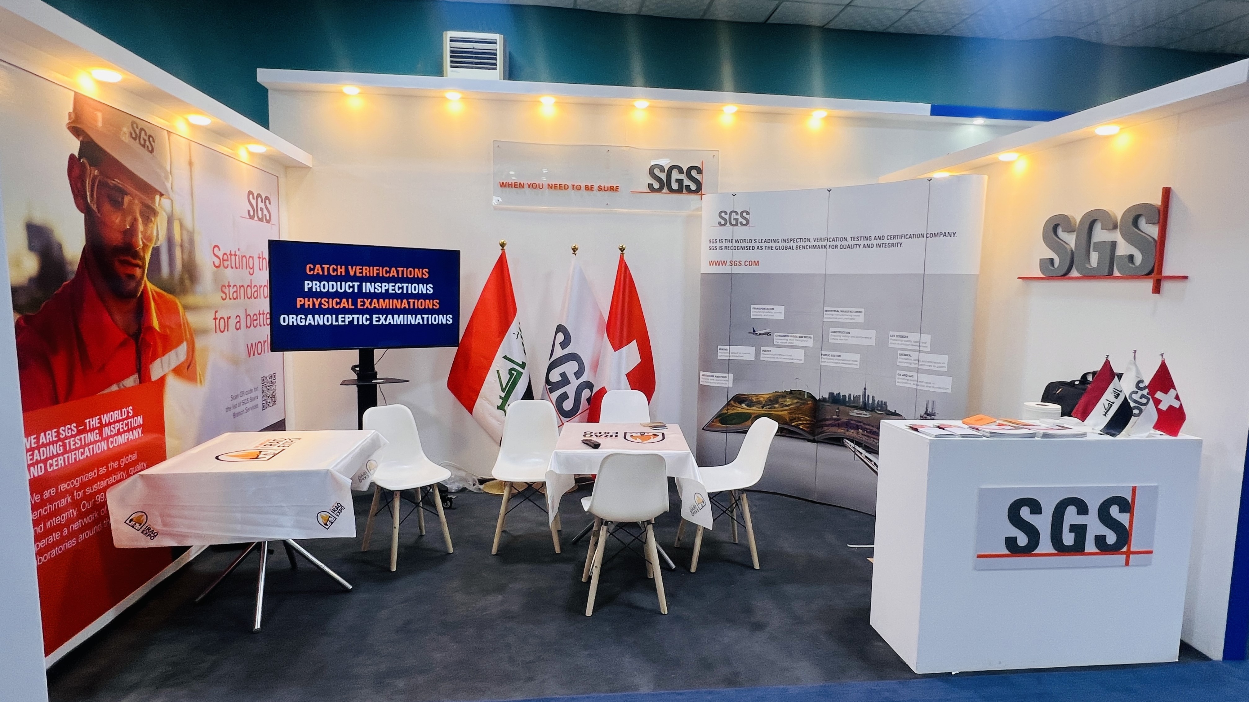 SGS Iraq booth at Iraq International Oil  Gas Exhibition