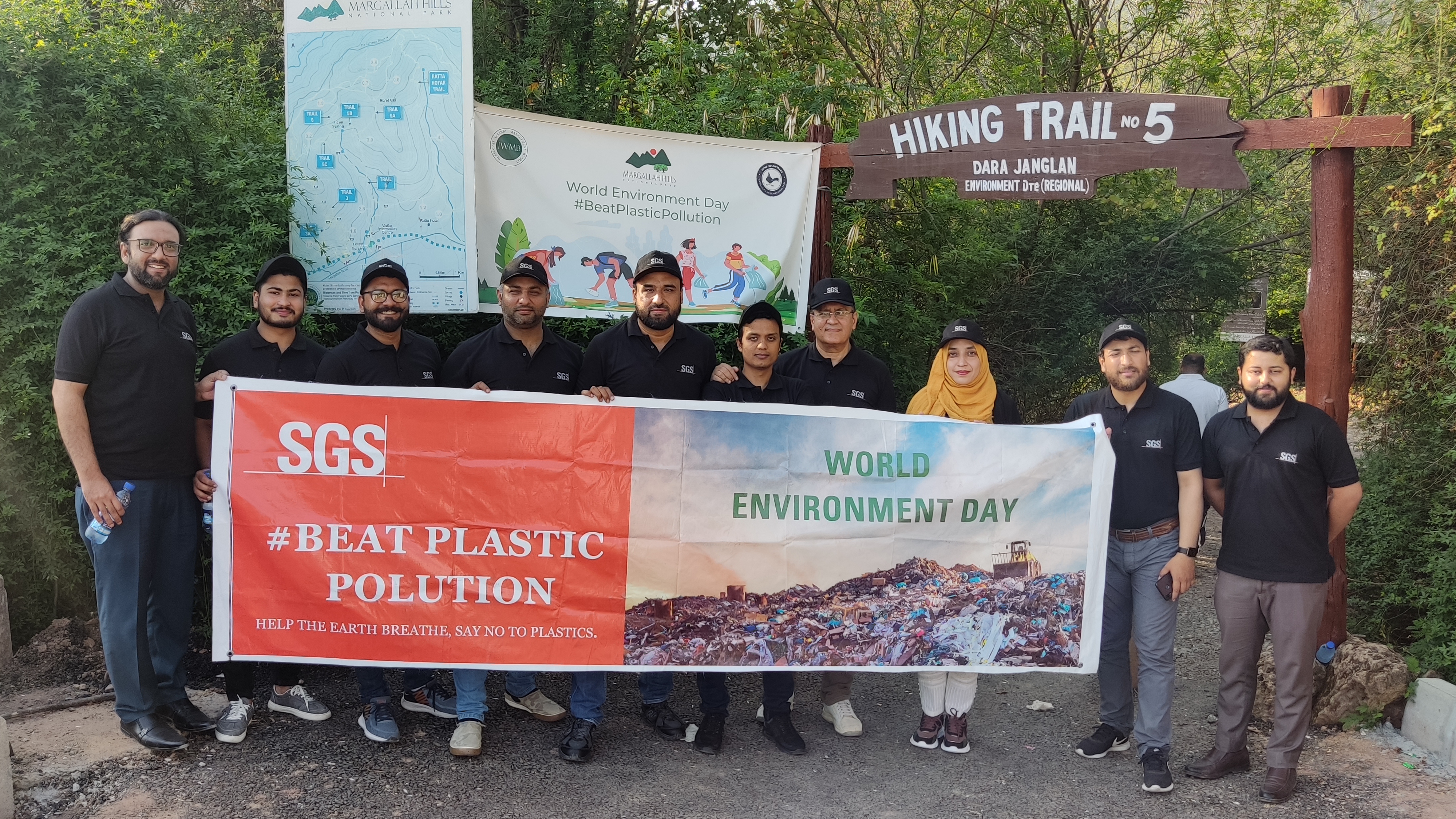 SGS Islamabad Celebrated the World Environment Day by Hiking, Collecting Waste and Raising Awareness