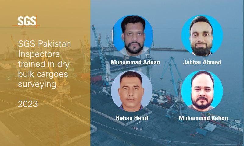 SGS Pakistan Team Successfully Completed Dry Bulk Cargoes Surveying Training