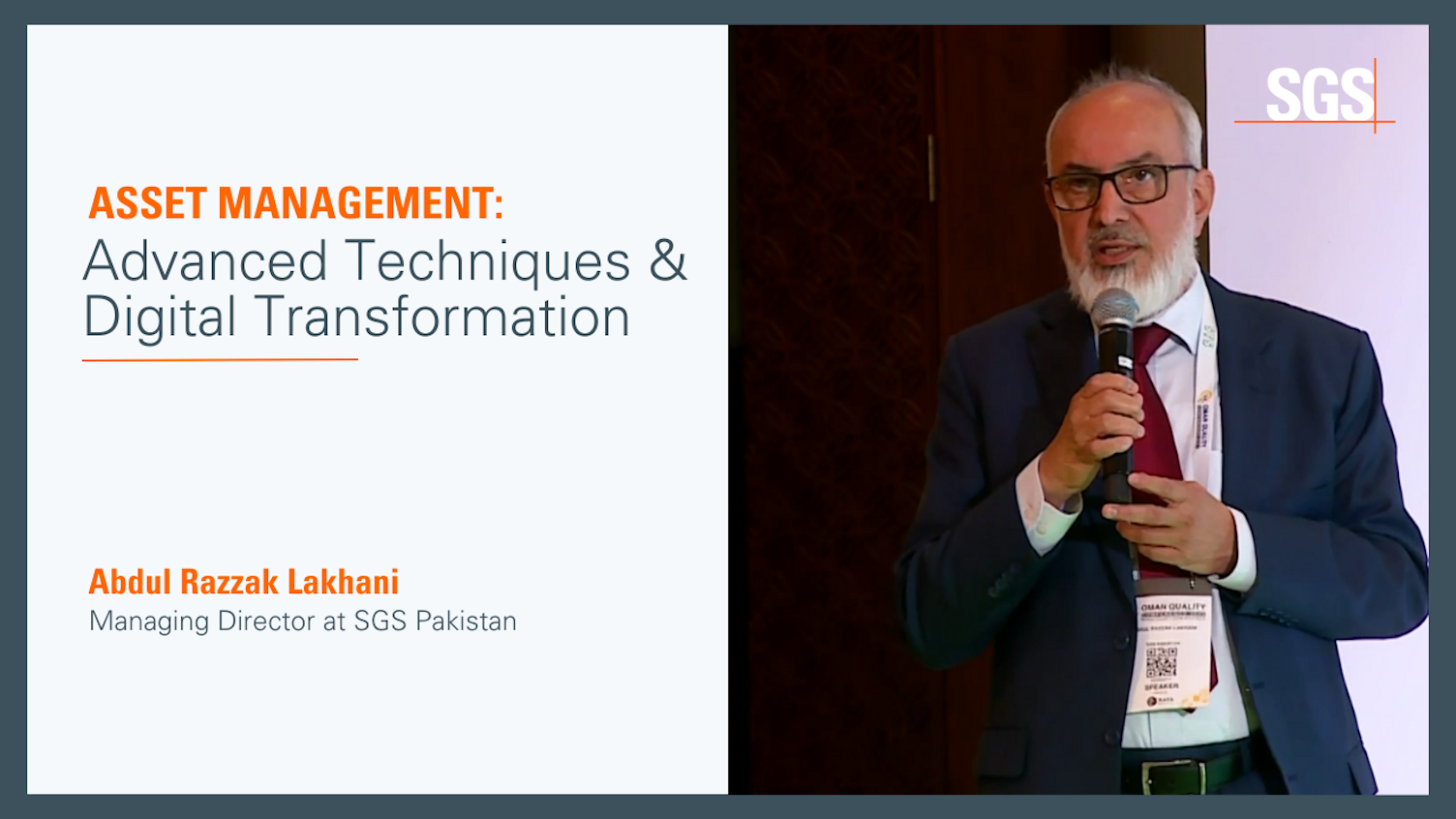 SGS Sets the Gold Standard in Asset Integrity Management at Oman Quality Conference