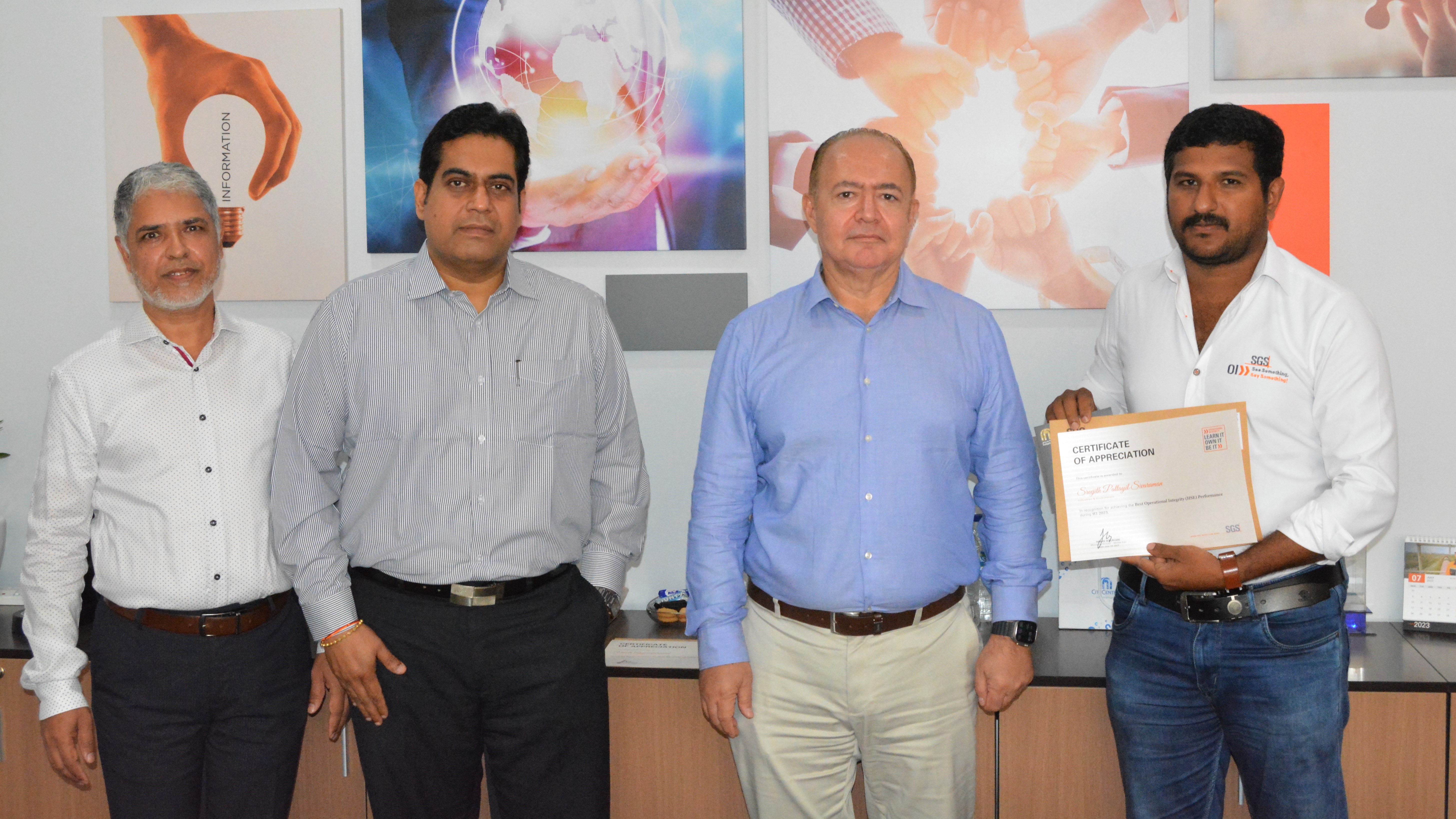 SGS UAE Celebrating Safe Behaviour at Workplace