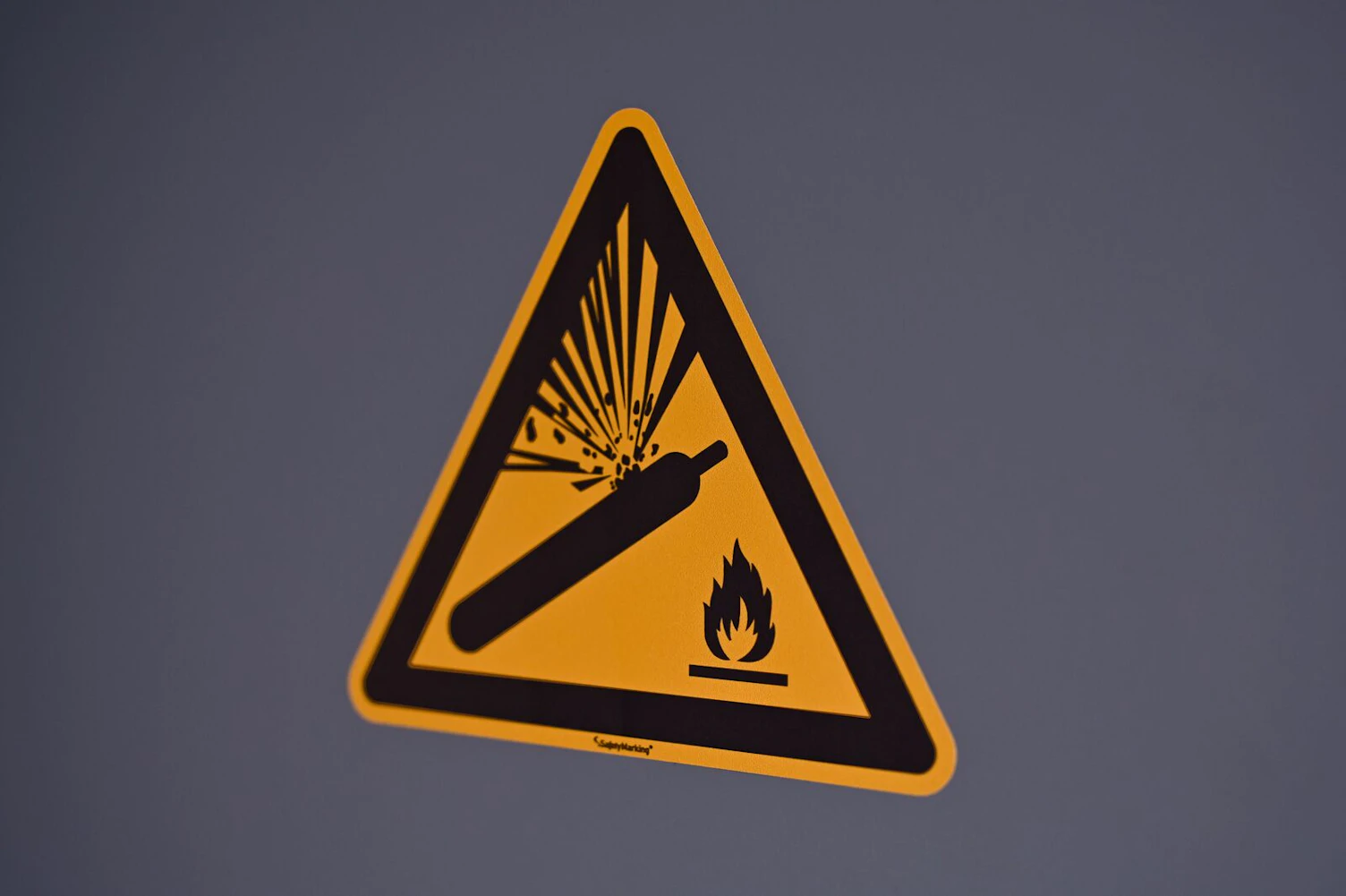 Warning Sign Chemical Testing