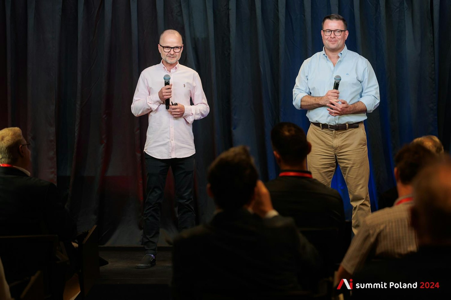 Michał Cichocki i Michael Mazur podczas prezentacji