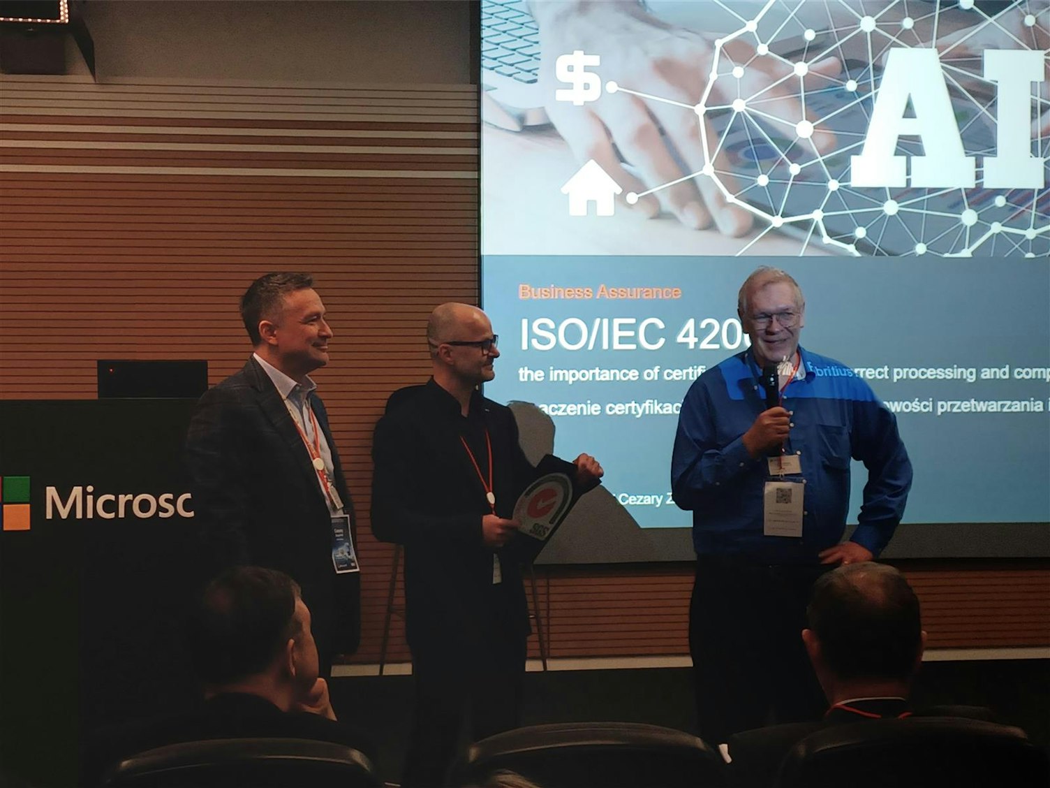 Willy Fabritius, Michał Cichocki i Cezary Zagórski podczas prezentacji