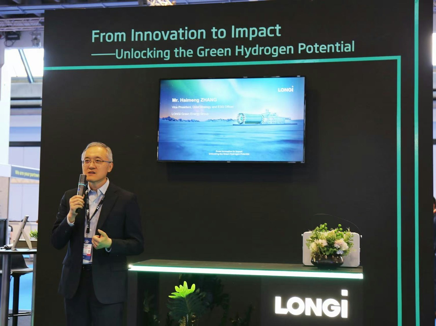 LONGi Hydrogen podczas World Hydrogen Week.