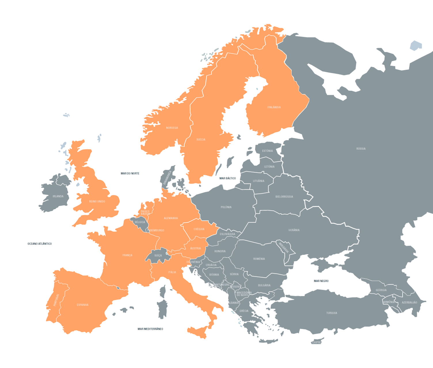 Países da Europa em que o BIM
