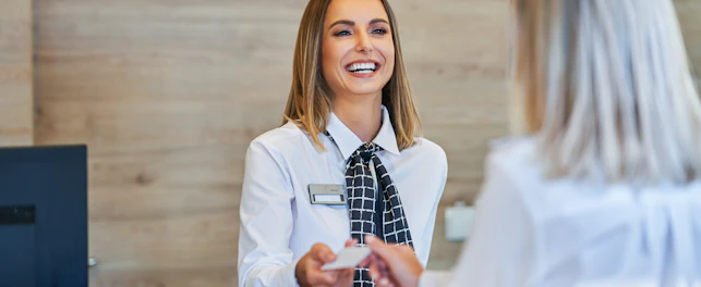 Receptionist at a Hotel