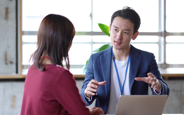Business Colleagues Discussing a Project