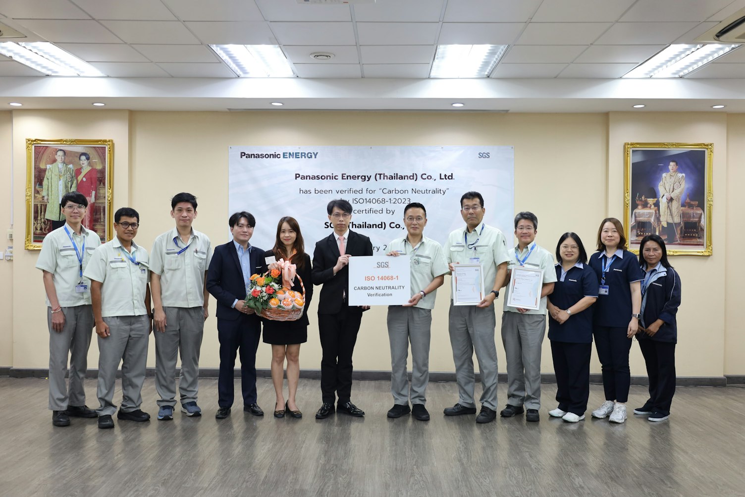 รับมอบเซอ Panasonic Energy โดย SGS