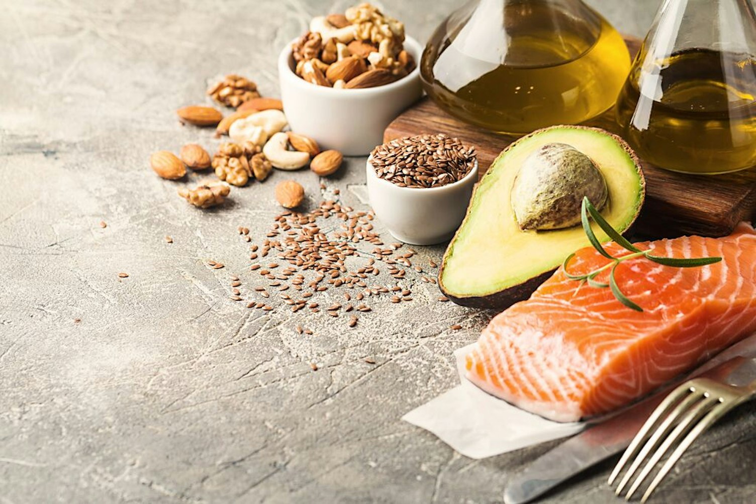 Salmon Avocado Oil and Nuts