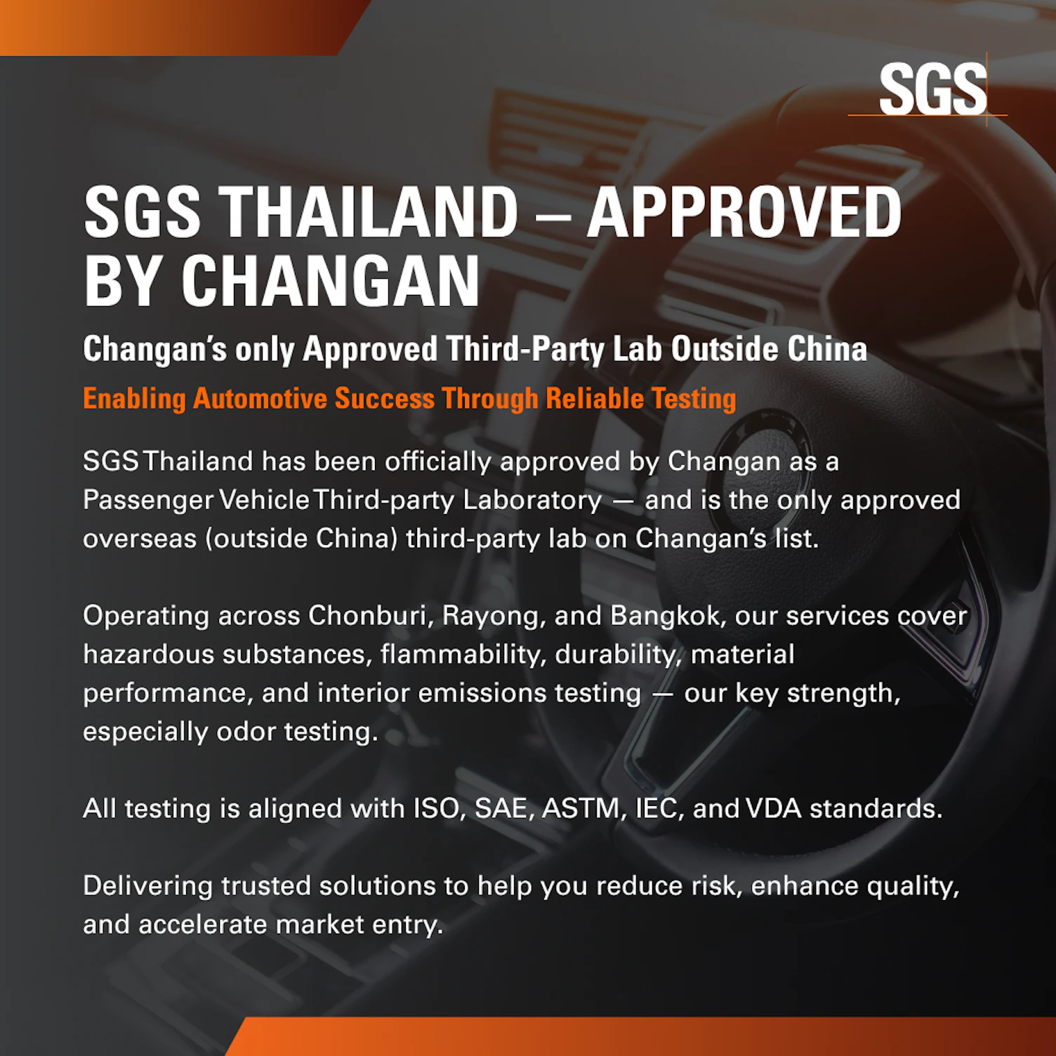 SGS Thailand – Approved by Changan